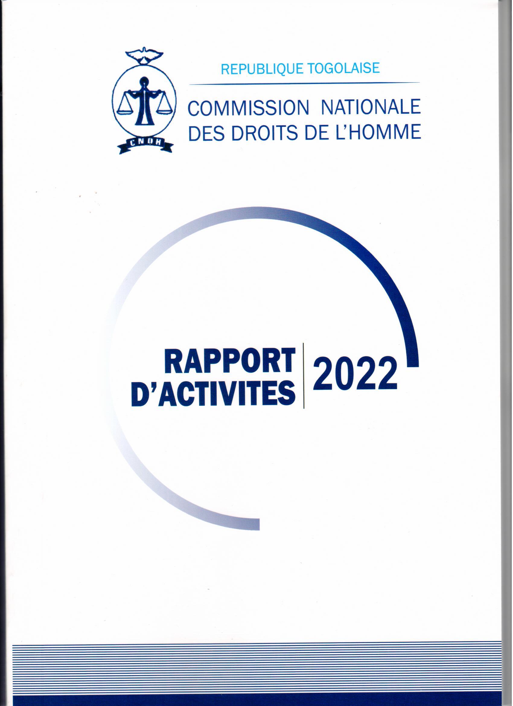 RAPPORT ANNUEL D’ACTIVITES 2022